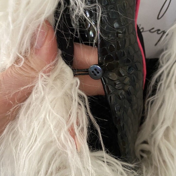 Free People Black Penny Lane Coat Vegan Midnight Train Duster Size M NWT $298 - Picture 10 of 12